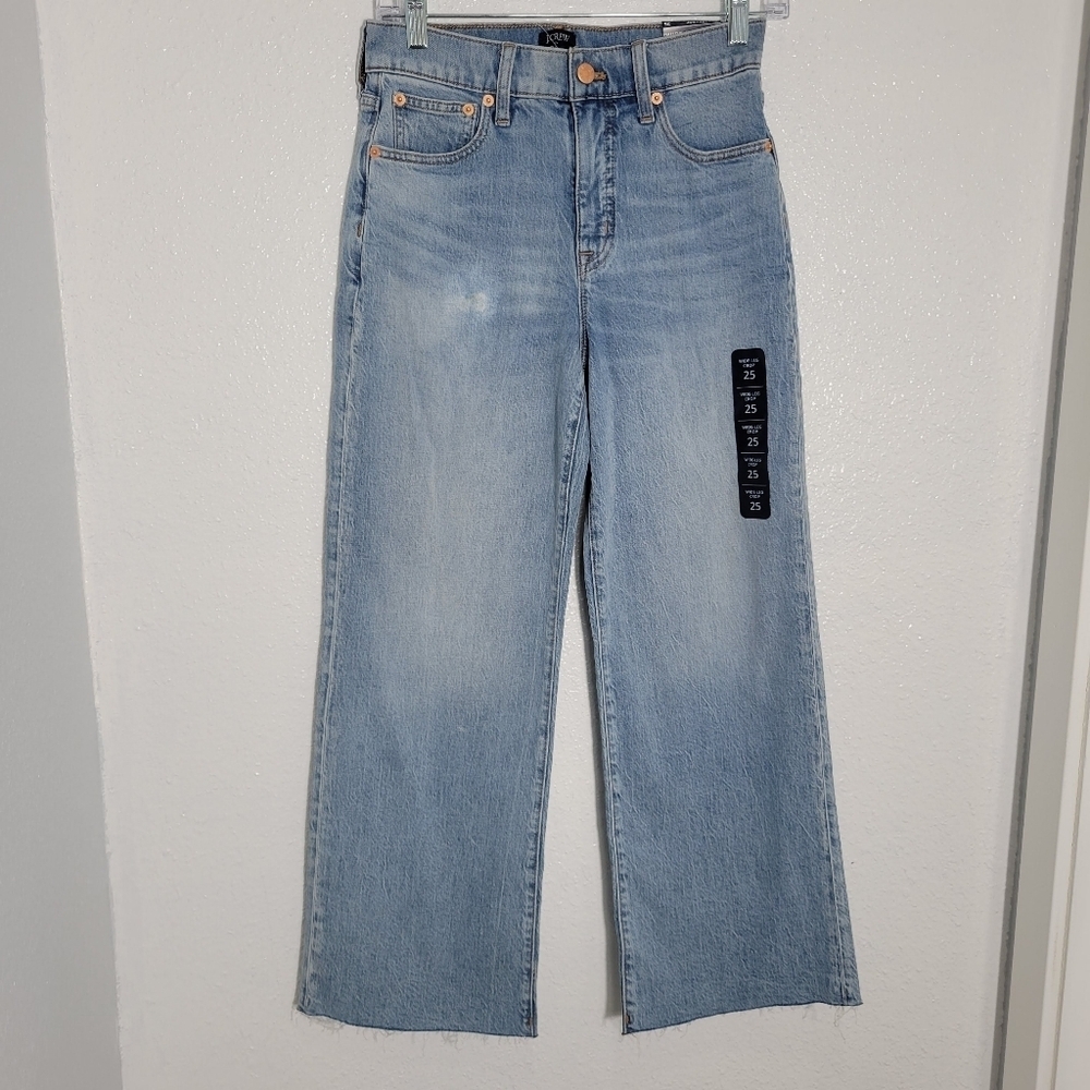 J. Crew Factory Light Blue Cropped Jeans - Picture 3 of 8